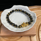 dragon etched onyx beads