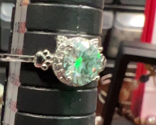 Kitty Moissanite Ring